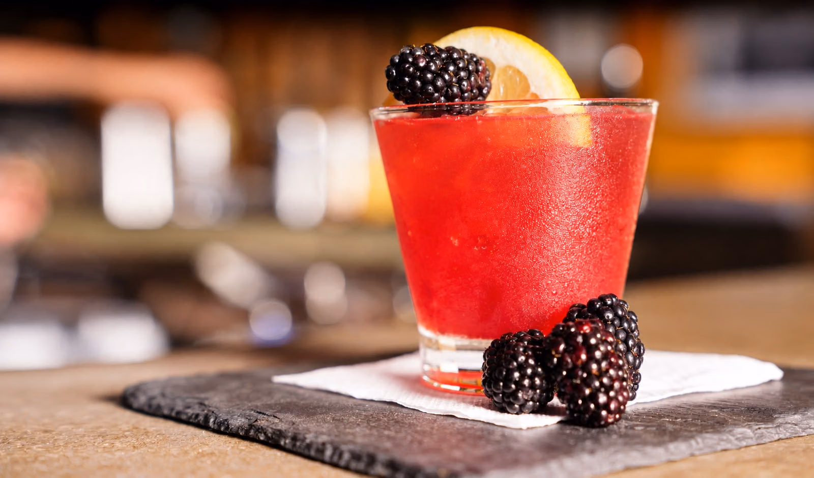 AI recreation of a berry cocktail at Apt. 9F.
