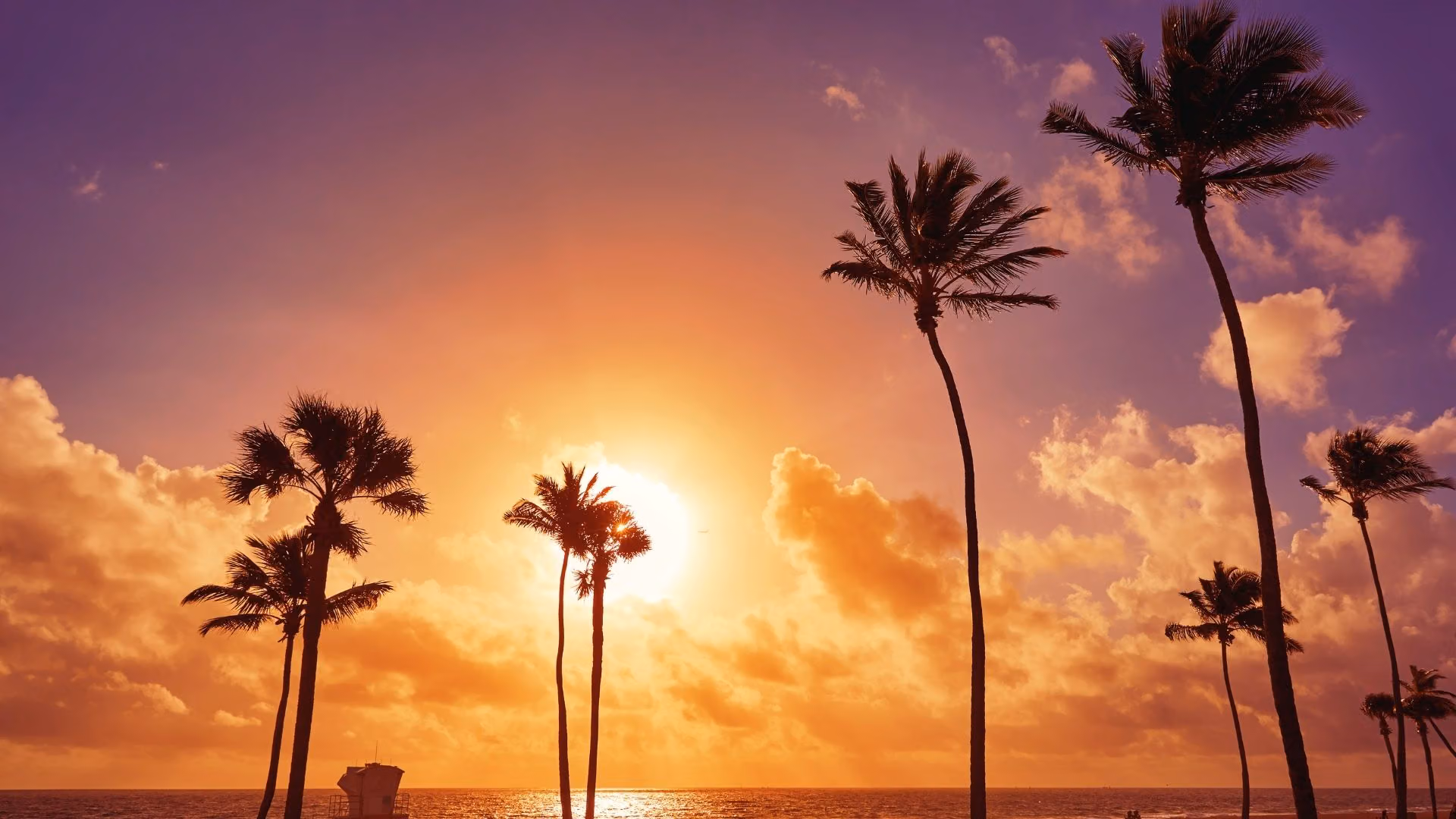 Sunset over Fort Lauderdale Beach